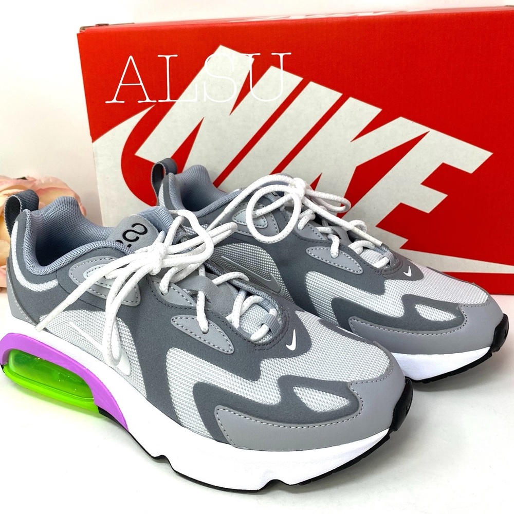 Nike Air Max 200 Cool Grey Canvas W AUTHENTIC - Picture 2 of 8